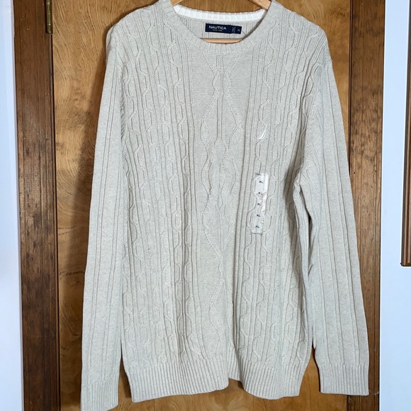 Nautica Cable Knit Crew Sweater